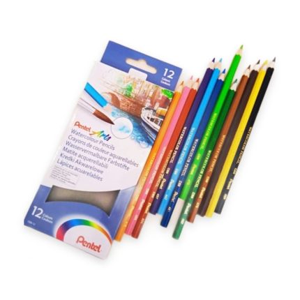 Pentel Arts WaterColour Pencils 12-Colours - Haanz Sri Lanka
