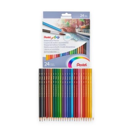 Pentel Arts WaterColour Pencils 24-Colours - Haanz Sri Lanka