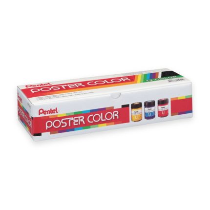 Pentel Poster Colours 12x30ml - Haanz Sri Lanka
