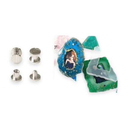Photo Frame Nail Set-Silver Colour - Haanz Sri Lanka