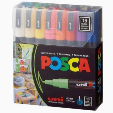 Uni-posca 16 pen set -(PC-3M) - Haanz Sri Lanka