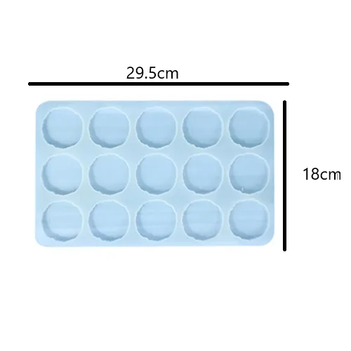 waved 15 Circel mold 1 Waved 15 Circles Silicone Mold 29.5*18cm (99926891 ) - Image 1